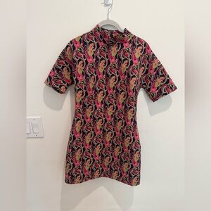 Zara Vibrant Short Sleeve Dress